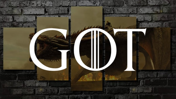 Game of Thrones Canvas Wall Art [Free Shipping] + (60% OFF)
