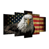America Freedom 5 Piece Canvas Wall Art