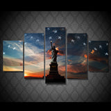Statue of Liberty 5 Piece Canvas Wall Art