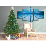 Swimming Pool 5 Piece Canvas