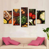 Fresh Produce 5 Piece Wall Canvas Art