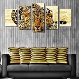 Jaguar 5 Piece Wall Canvas Art