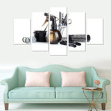 Hair and More 5 Piece Canvas Wall Art