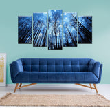 Foresty Skies 5 Piece Canvas Wall Art