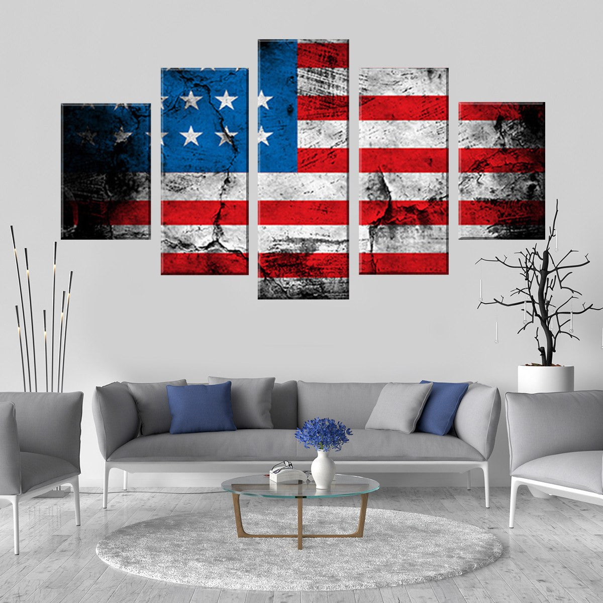 Bold America 5 Piece Canvas Wall Art – Vigor and Whim