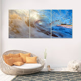 Riding the Wave 3 Piece Canvas Wall Art