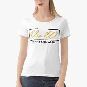Vigor and Whim Ladies T - White