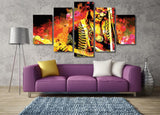 Jimi Hendrix 5 Piece Canvas