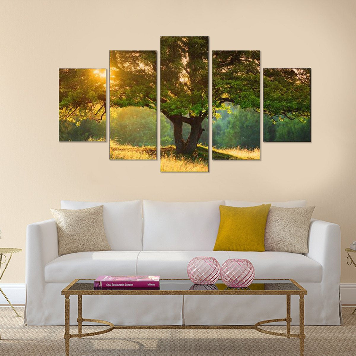 Sweet Trees 5 Piece Canvas Wall Art – Vigor and Whim