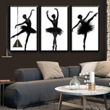 Ballet 3 Piece Wall Canvas Art